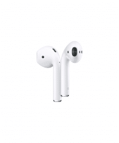 More magical than ever. The new AirPods deliver the wireless headphone experience, reimagined. Just pull them out of the charging case and they’re ready to use with your iPhone, Apple Watch, iPad or Mac. After a simple one-tap setup, AirPods work like magic. They’re automatically on and always connected. AirPods can even sense when they’re in your ears and pause when you take them out. To adjust the volume, change the song, make a call or even get directions, simply say “Hey Siri” and make your request. You have the freedom to wear one or both AirPods, and you can play or skip forward with a double-tap when listening to music or podcasts. AirPods deliver 5 hours of listening time1 and 3 hours of talk time on a single charge.2 And they’re made to keep up with you, thanks to a charging case that holds multiple charges for more than 24 hours of listening time.3 Need a quick charge? Just 15 minutes in the case gives you 3 hours of listening time4 or 2 hours of talk time.5 Powered by the all-new Apple H1 headphone chip, AirPods use optical sensors and motion accelerometers to detect when they’re in your ears. Whether you’re using both AirPods or just one, the H1 chip automatically routes the audio and engages the microphone. And when you’re on a call or talking to Siri, an additional speech-detecting accelerometer works with beamforming microphones to filter out external noise and focus on the sound of your voice.